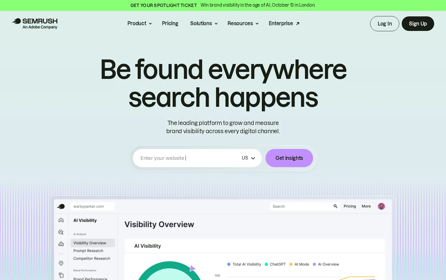 Semrush 页面快照